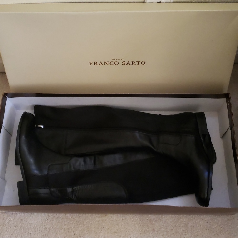 Franco Sarto black knee high boot